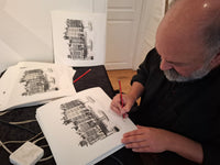 Thumbnail for Boats - Postcard from Copenhagen - signeret og nummereret giclée tryk - Dave McKean