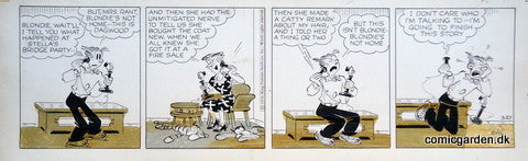 Blondie - original avis stribe - 27. marts 1956 - Chic Young