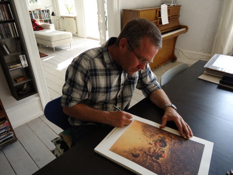 Troldeliv - rødder - signeret kunsttryk - Peter Madsen