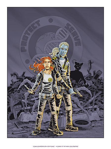 Kijara - Flugten fra klanen - signeret og nummereret giclée tryk - Tatiana Goldberg