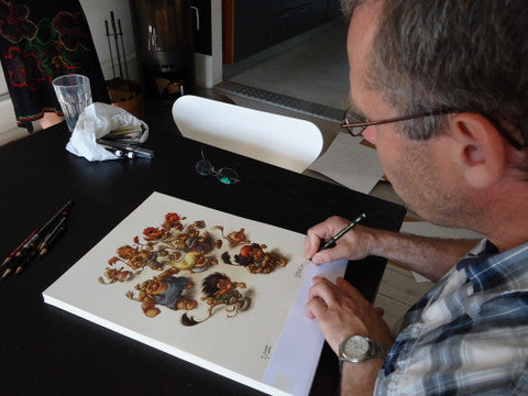 Troldeliv - troldeunger - signeret kunsttryk - Peter Madsen