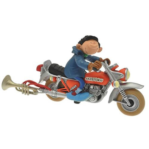 Vakse Viggo med motorcykel - Andre Franquin - resinfigur