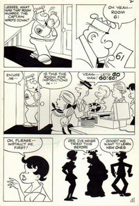 Thumbnail for Basserne Dance Instructor - hel historie - 3 original sider - Mort Walker og studietegnere