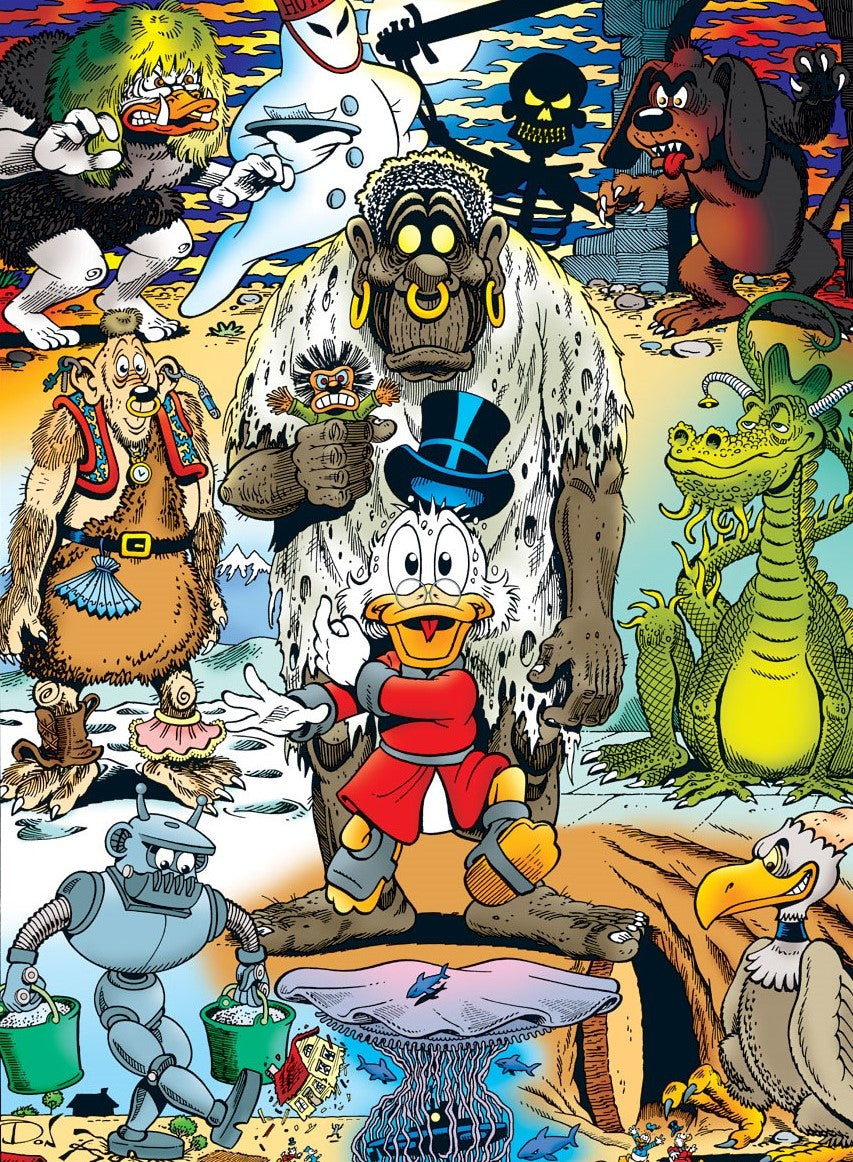 Monsters - signeret kunsttryk - Don Rosa