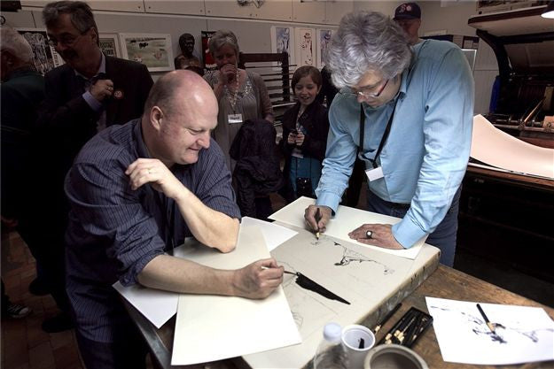 Lucky Luke og havfruen - signeret litografi - Achde