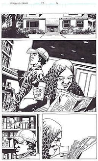 Thumbnail for The Walking Dead #73 side 4 - original comic art side - Charlie Adlard