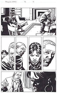 Thumbnail for The Walking Dead #93 side 11 - original comic art side - Charlie Adlard