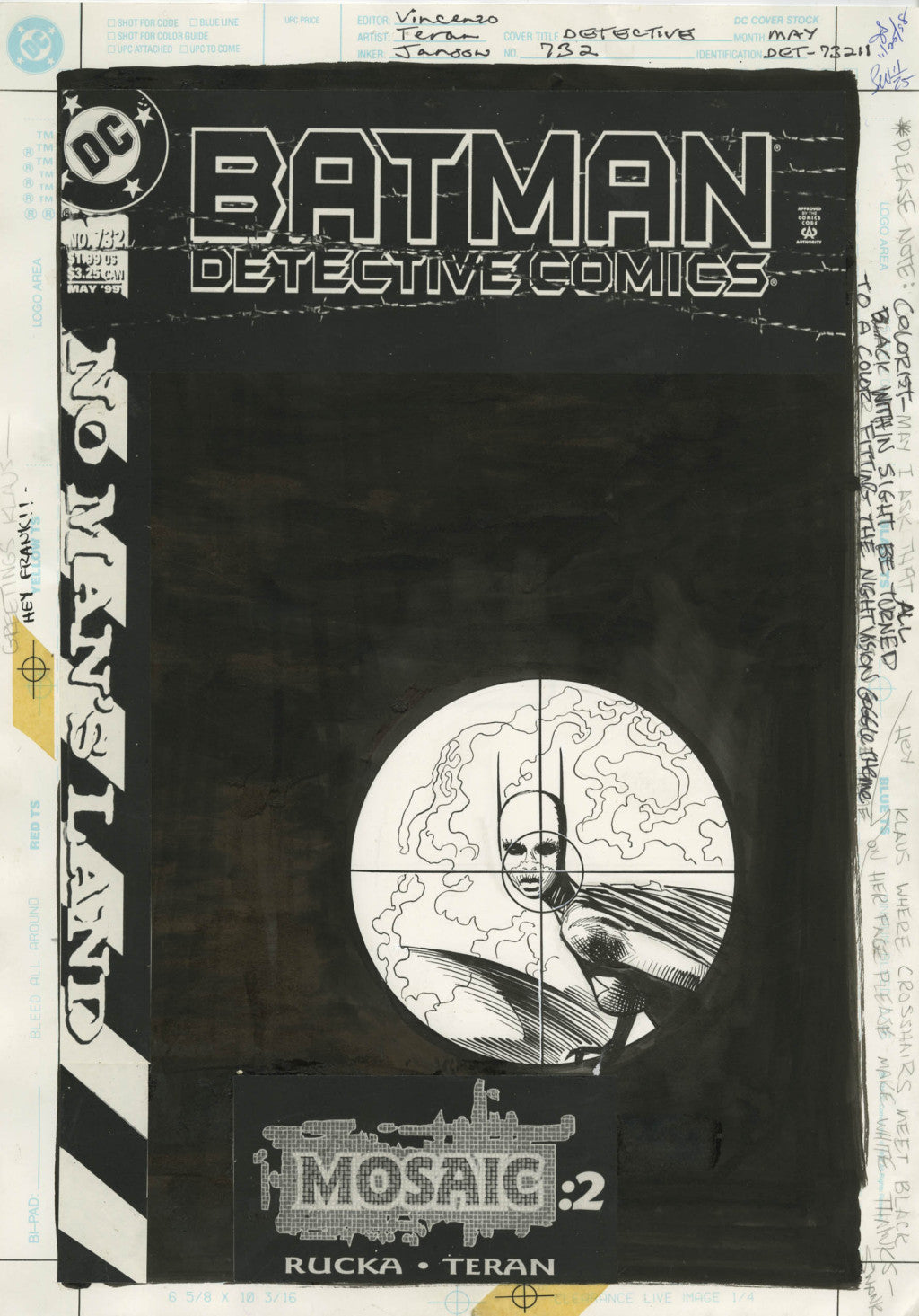 Batman - Detective Comics - cover 732 - Frank Teran og Klaus Janson