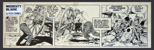 Modesty Blaise (1443) - original avis stribe - Holdaway