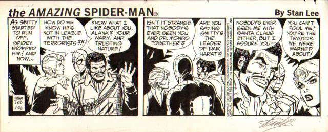 Spiderman - original avis stribe - 26. januar 1985 - Fred Kida