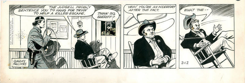 The Lone Ranger - original avis stribe - 12. februar 1958 - Flanders