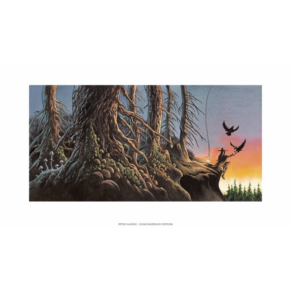 Valhalla - Odin -  signeret og nummereret giclée tryk - Peter Madsen - 2024