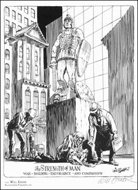 Thumbnail for The Strength of Man   - signeret kunsttryk - Will Eisner