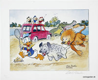 Thumbnail for Help! Help! Our Unca Donald is Number Two In a Food Chain - signeret tryk - Carl Barks