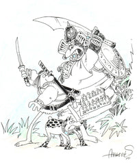 Thumbnail for Groo versus grorilla  - illustration - Original Art  - Sergio Aragones