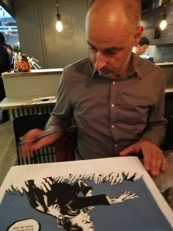 Rainy days always make me sad - signeret og nummereret giclée tryk - Reinhard Kleist