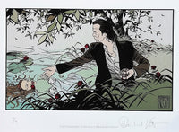 Thumbnail for The wild roses grow - signeret og nummereret giclée tryk - Reinhard Kleist