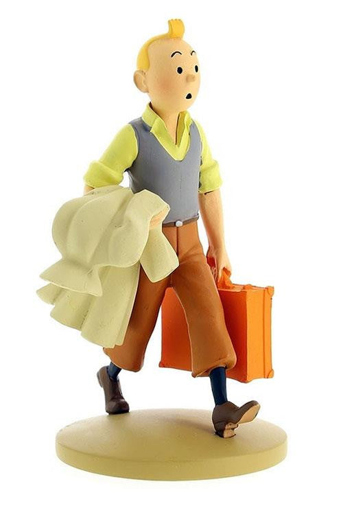 Tintin på vej - Resin figur - 12 cm
