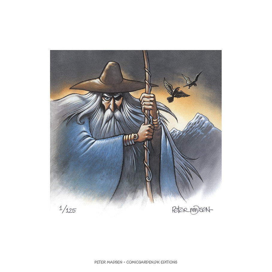 Valhalla - Hugin & Munin - signeret og nummereret giclée tryk - Peter Madsen