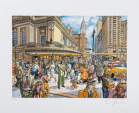 Thumbnail for Blacksad - signeret og nummereret pigment print - Central Station - Juanjo Guarnido