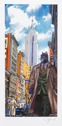 Thumbnail for Blacksad - signeret og nummereret pigment print - Empire State Building - Juanjo Guarnido