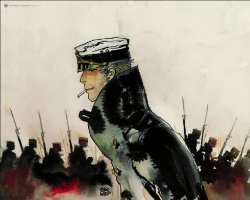 Corto Maltese -  Ungdom  - plakat - Hugo Pratt