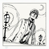 Thumbnail for Corto Maltese - La Nuit - limiteret serigrafisk tryk - Hugo Pratt