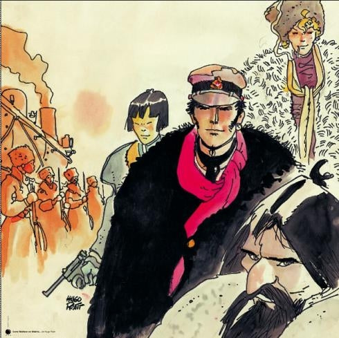 Corto Maltese - Sibirien  - plakat - Hugo Pratt