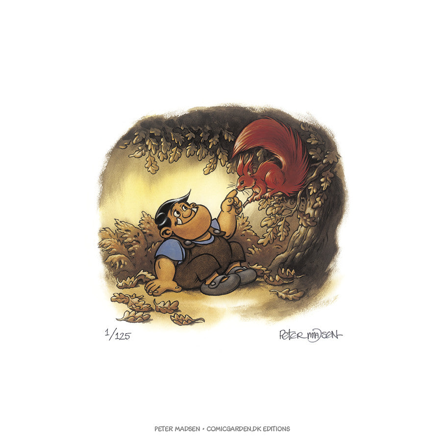 Valhalla - Quark med Ratatosk - signeret og nummereret giclée tryk - Peter Madsen